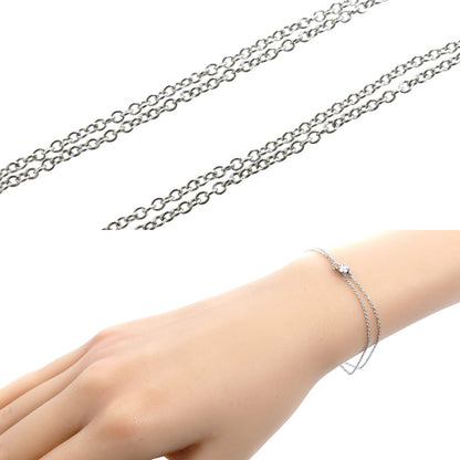 TIFFANY&Co. ティファニー Pt950プラチナ ソリティア ブレスレット ダイヤモンド 2.0g 16cm レディース【中古】【美品】