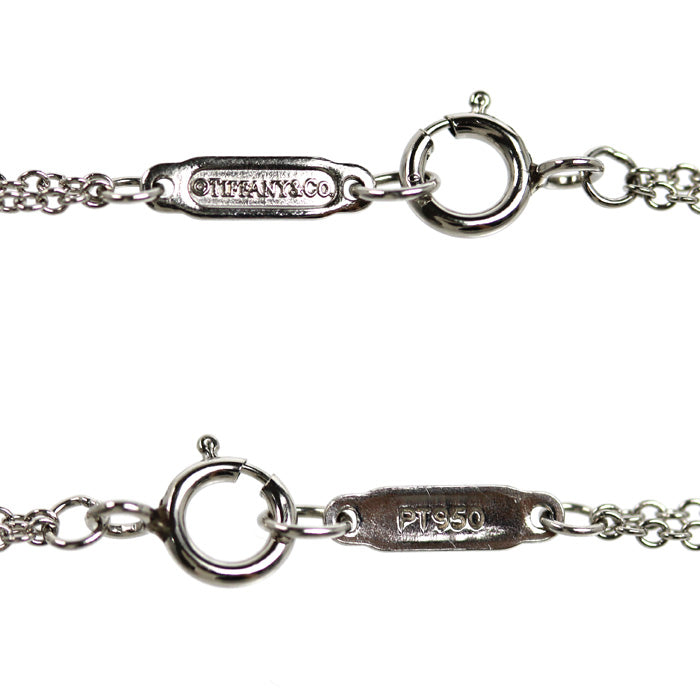TIFFANY&Co. ティファニー Pt950プラチナ ソリティア ブレスレット ダイヤモンド 2.0g 16cm レディース【中古】【美品】