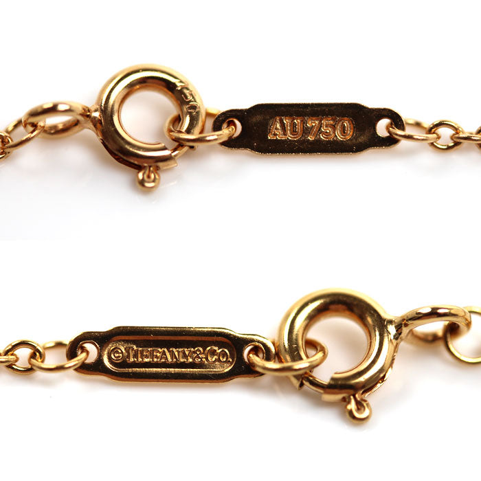 TIFFANY&Co. ティファニー K18PG ピンクゴールド アトラス ピアスド ブレスレット ダイヤモンド 2.8g 17cm レディース【中古】
