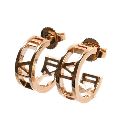 TIFFANY&Co. ティファニー K18PG ピンクゴールド アトラス ピアス 4.8g レディース【中古】【美品】