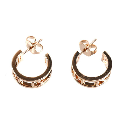 TIFFANY&Co. ティファニー K18PG ピンクゴールド アトラス ピアス 4.8g レディース【中古】【美品】