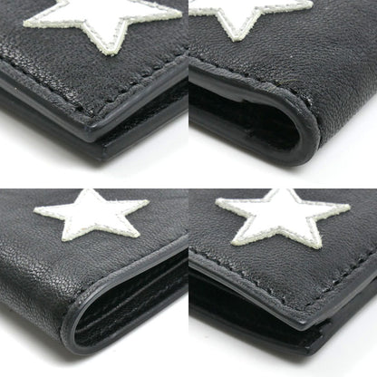 SAINT LAURENT サンローラン 星モチーフ 二つ折り財布 ブラック 361320 D40B6 1054 メンズ【中古】【美品】