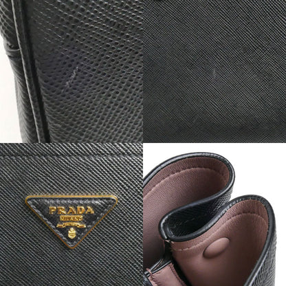 PRADA プラダ サフィアーノ キュイール 2Wayショルダーバッグ ブラック 1BG775 レディース【中古】