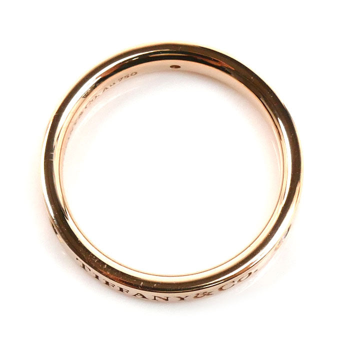 TIFFANY&Co. ティファニー K18PG ピンクゴールド フラットバンド 3Pダイヤ リング・指輪 60000531 ダイヤモンド 9号 3.5g レディース【中古】【美品】