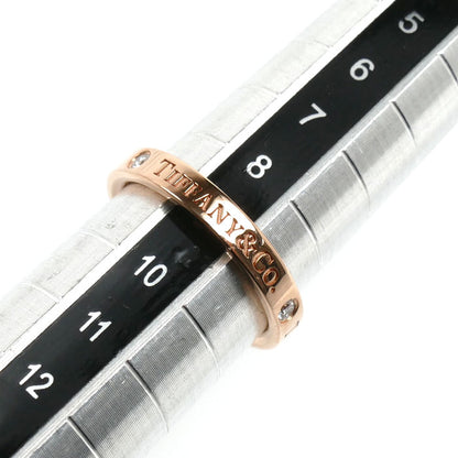 TIFFANY&Co. ティファニー K18PG ピンクゴールド フラットバンド 3Pダイヤ リング・指輪 60000531 ダイヤモンド 9号 3.5g レディース【中古】【美品】