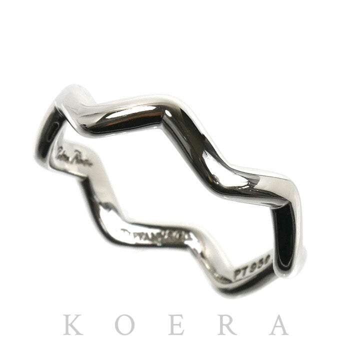 TIFFANY&Co. ティファニー Pt950プラチナ ジグザグ リング・指輪 10.5号 3.8g レディース【中古】【美品】