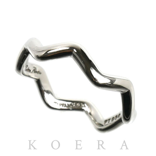 TIFFANY&Co. ティファニー Pt950プラチナ ジグザグ リング・指輪 10.5号 3.8g レディース【中古】【美品】