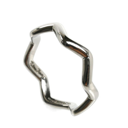 TIFFANY&Co. ティファニー Pt950プラチナ ジグザグ リング・指輪 10.5号 3.8g レディース【中古】【美品】