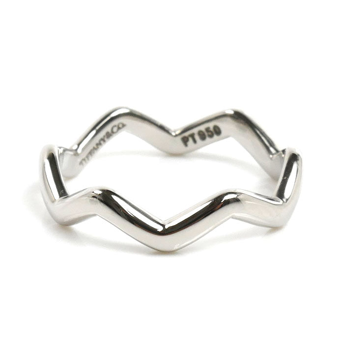 TIFFANY&Co. ティファニー Pt950プラチナ ジグザグ リング・指輪 10.5号 3.8g レディース【中古】【美品】