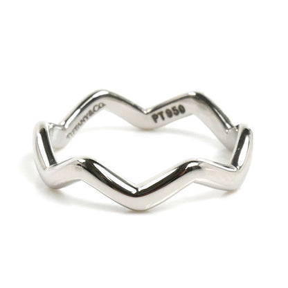 TIFFANY&Co. ティファニー Pt950プラチナ ジグザグ リング・指輪 10.5号 3.8g レディース【中古】【美品】