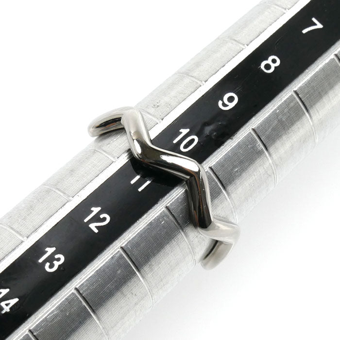 TIFFANY&Co. ティファニー Pt950プラチナ ジグザグ リング・指輪 10.5号 3.8g レディース【中古】【美品】