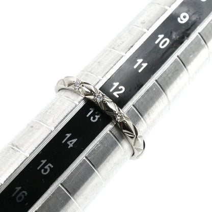 CHANEL シャネル Pt950プラチナ マトラッセ 3Pダイヤ リング・指輪 ダイヤモンド 12.5号 53 2.9g レディース【中古】【美品】