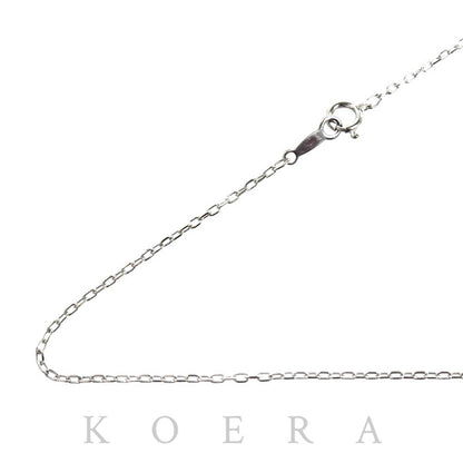 MIKIMOTO ミキモト K18WG ホワイトゴールド ネックレス 小豆 1.8g 40cm レディース【中古】