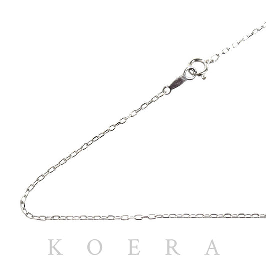 MIKIMOTO ミキモト K18WG ホワイトゴールド ネックレス 小豆 1.8g 40cm レディース【中古】