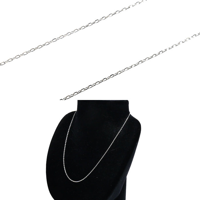 MIKIMOTO ミキモト K18WG ホワイトゴールド ネックレス 小豆 1.8g 40cm レディース【中古】