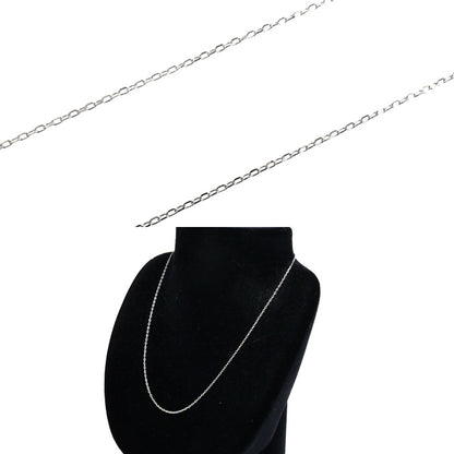 MIKIMOTO ミキモト K18WG ホワイトゴールド ネックレス 小豆 1.8g 40cm レディース【中古】