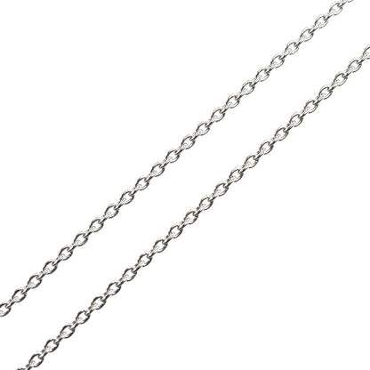 Pt900プラチナ Pt850プラチナ ネックレス ダイヤモンド0.302ct 2.2g ～45cm フリーチェーン 一粒ダイヤ レディース【中古】