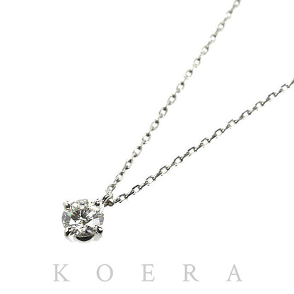 K.UNO ケイウノ Pt950プラチナ Pt850プラチナ ネックレス ダイヤモンド0.39ct 2.0g 43cm 一粒ダイヤ レディース【中古】【美品】