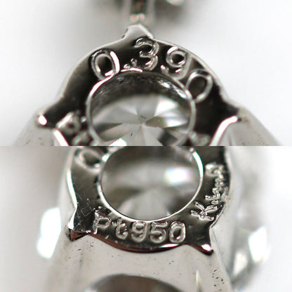 K.UNO ケイウノ Pt950プラチナ Pt850プラチナ ネックレス ダイヤモンド0.39ct 2.0g 43cm 一粒ダイヤ レディース【中古】【美品】