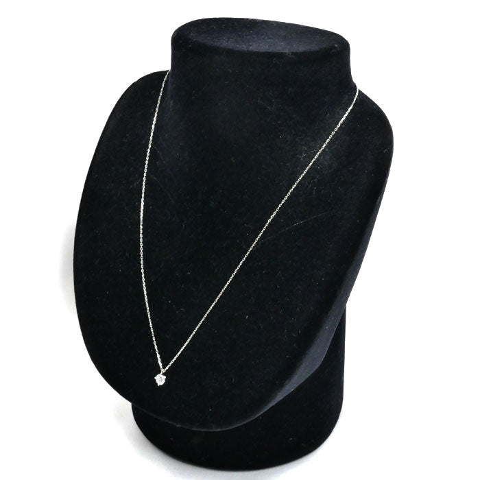 K.UNO ケイウノ Pt950プラチナ Pt850プラチナ ネックレス ダイヤモンド0.39ct 2.0g 43cm 一粒ダイヤ レディース【中古】【美品】