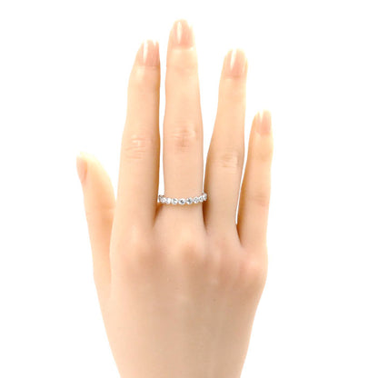 K18WG ホワイトゴールド リング・指輪 ダイヤモンド0.56ct 13号 2.0g ミル打ち レディース【中古】