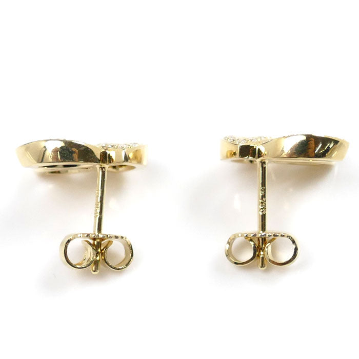 HARRY WINSTON ハリーウィンストン K18YG イエローゴールド リリークラスター ミニ ピアス EADYPO1MLC ダイヤモンド 5.3g レディース【中古】【美品】