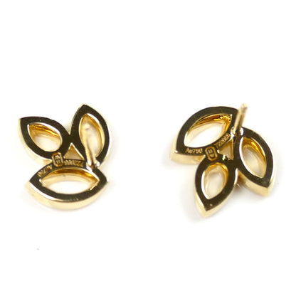 HARRY WINSTON ハリーウィンストン K18YG イエローゴールド リリークラスター ミニ ピアス EADYPO1MLC ダイヤモンド 5.3g レディース【中古】【美品】