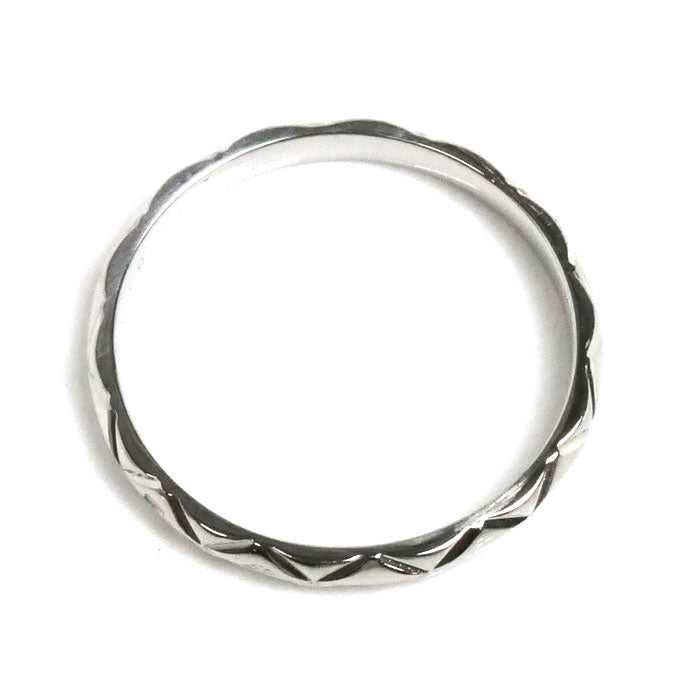 CHANEL シャネル Pt950プラチナ マトラッセ 3Pダイヤ リング・指輪 ダイヤモンド 17.5号 58 3.1g レディース【中古】