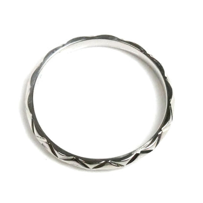 CHANEL シャネル Pt950プラチナ マトラッセ 3Pダイヤ リング・指輪 ダイヤモンド 17.5号 58 3.1g レディース【中古】