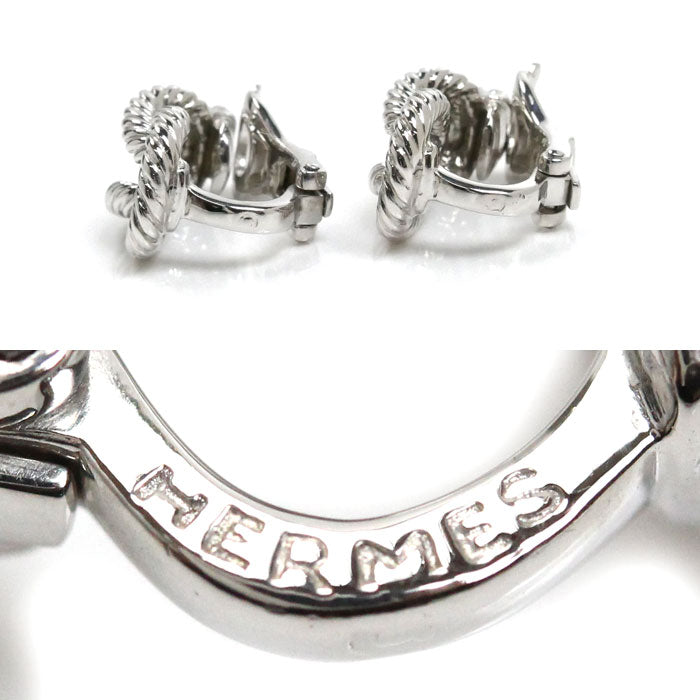 HERMES エルメス シルバー オーディエンヌ イヤリング 12g レディース【中古】