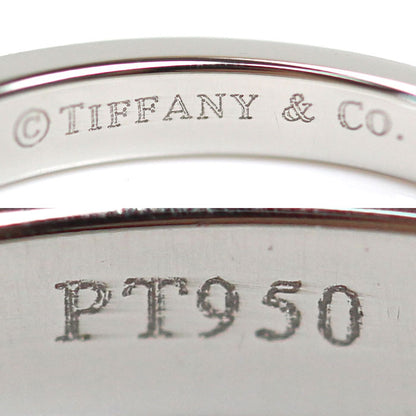 TIFFANY&Co. ティファニー Pt950プラチナ ハーフサークル チャネルセッティング ダイヤ リング・指輪 ダイヤモンド 7.5号 3.6g レディース【中古】【美品】
