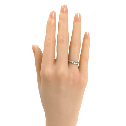 TIFFANY&Co. ティファニー Pt950プラチナ ハーフサークル チャネルセッティング ダイヤ リング・指輪 ダイヤモンド 7.5号 3.6g レディース【中古】【美品】