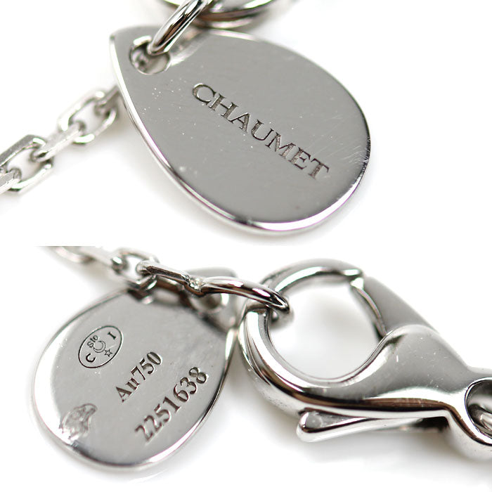 Chaumet ショーメ K18WG ホワイトゴールド ジョセフィーヌ ロンド ネックレス 083851 ダイヤモンド0.37ct 4.9g 39/42/45cm レディース【中古】【美品】