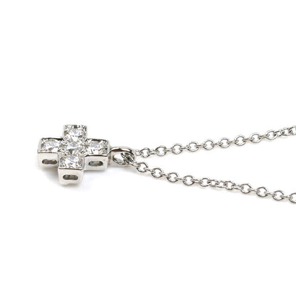 TIFFANY&Co. ティファニー Pt950プラチナ クルーシーフォーム ネックレス ダイヤモンド 2.6g 42cm レディース【中古】【美品】