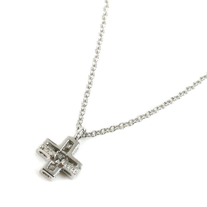 TIFFANY&Co. ティファニー Pt950プラチナ クルーシーフォーム ネックレス ダイヤモンド 2.6g 42cm レディース【中古】【美品】