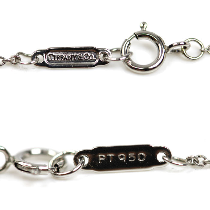 TIFFANY&Co. ティファニー Pt950プラチナ クルーシーフォーム ネックレス ダイヤモンド 2.6g 42cm レディース【中古】【美品】