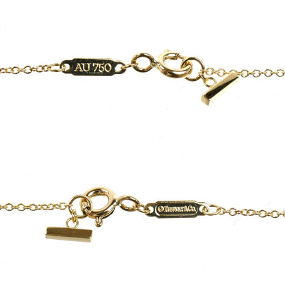 TIFFANY&Co. ティファニー K18YG イエローゴールド Tスマイル スモール ネックレス 60011679 2.9g 46cm レディース【中古】【美品】