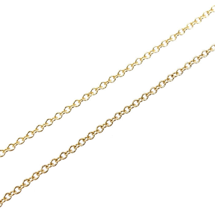 TIFFANY&Co. ティファニー K18YG イエローゴールド Tスマイル スモール ネックレス 60011679 3.0g 46cm レディース【中古】