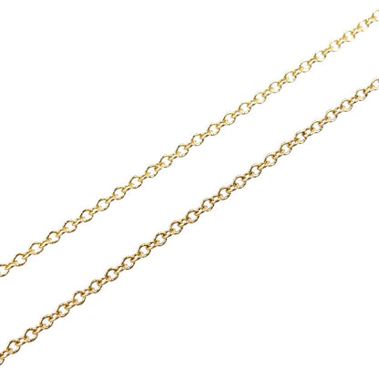 TIFFANY&Co. ティファニー K18YG イエローゴールド Tスマイル スモール ネックレス 60011679 3.0g 46cm レディース【中古】