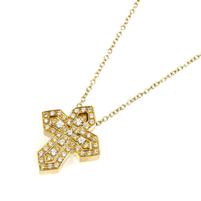 Damiani ダミアーニ K18YG イエローゴールド ベルエポック クラウン ダイヤ ネックレス 20089077 ダイヤモンド 7.5g 50cm レディース【中古】【美品】