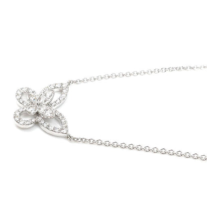 GRAFF グラフ K18WG ホワイトゴールド バタフライシルエット ネックレス RGP695 ダイヤモンド 5.1g ～46.5cm レディース【中古】【美品】