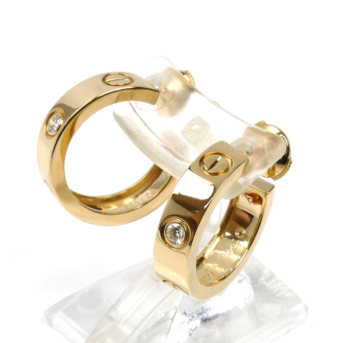 CARTIER カルティエ K18YG イエローゴールド ラブ 1PD ピアス B8017500 12.6g レディース【中古】【美品】