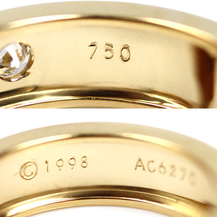CARTIER カルティエ K18YG イエローゴールド ラブ 1PD ピアス B8017500 12.6g レディース【中古】【美品】