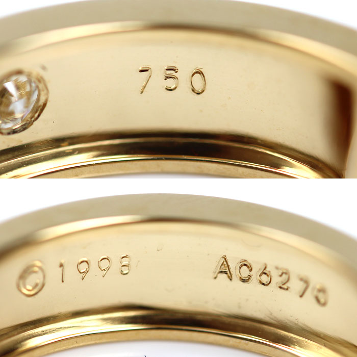 CARTIER カルティエ K18YG イエローゴールド ラブ 1PD ピアス B8017500 12.6g レディース【中古】【美品】
