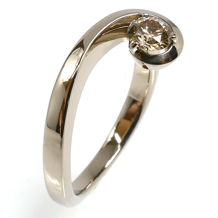 KASHIKEY カシケイ K18BG フロート リング・指輪 ダイヤモンド0.30ct 11号 5.0g レディース【中古】【美品】