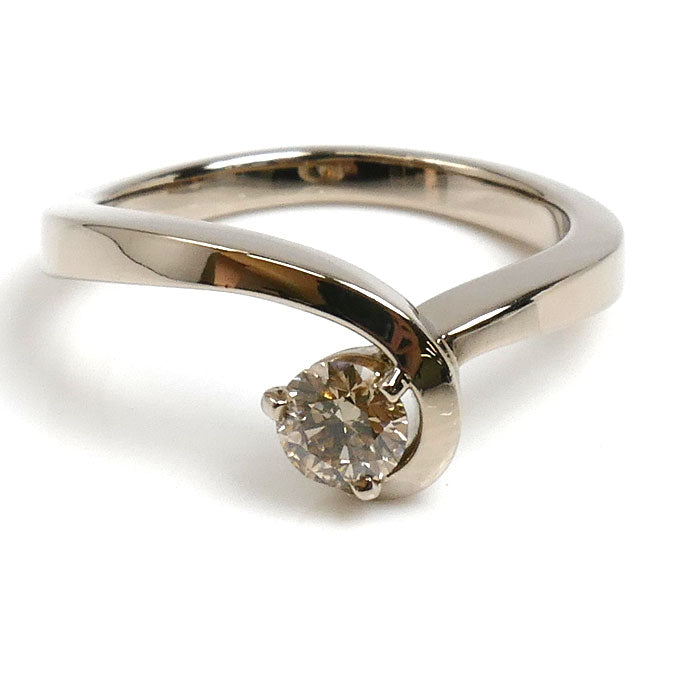 KASHIKEY カシケイ K18BG フロート リング・指輪 ダイヤモンド0.30ct 11号 5.0g レディース【中古】【美品】