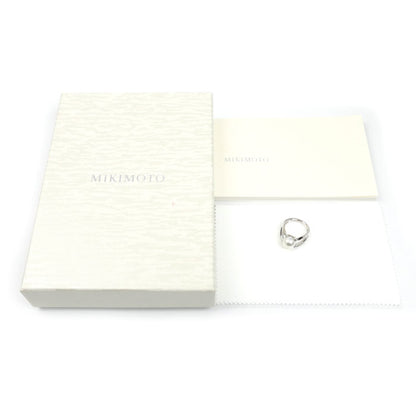 MIKIMOTO ミキモト K18WG ホワイトゴールド Mコレクション リング・指輪 PYR-1809U アコヤパール約8.6mm ダイヤモンド 10号 6.3g レディース【中古】【美品】