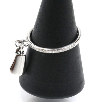 HERMES エルメス K18WG ホワイトゴールド ケリー クロシェット PM リング・指輪 H221616B 00052 ダイヤモンド 12号 52 3.3g レディース【中古】【美品】