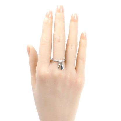 HERMES エルメス K18WG ホワイトゴールド ケリー クロシェット PM リング・指輪 H221616B 00052 ダイヤモンド 12号 52 3.3g レディース【中古】【美品】