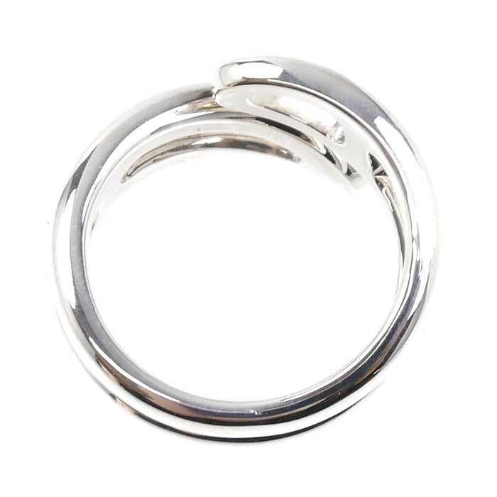 HERMES エルメス シルバー925 シェーヌダンクル パンク リング・指輪 13号 53 7.9g レディース【中古】